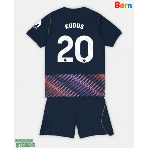 Tottenham Hotspur Mohammed Kudus #20 Replika Babytøj Udebanesæt Børn 2026-27 Kortærmet (+ Korte bukser)